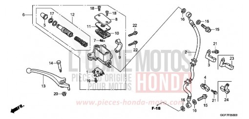 FRONT BRAKE MASTER CYLINDER NSC50WHC de 2012